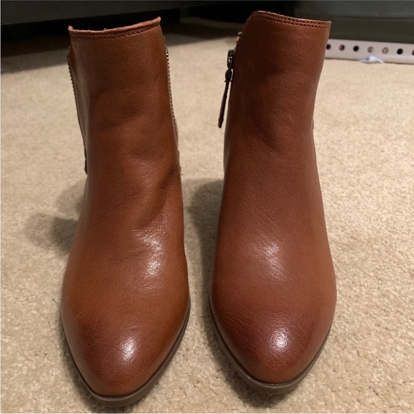Frye Women's Brown Leather Ankle Booties - Picture 4 of 6